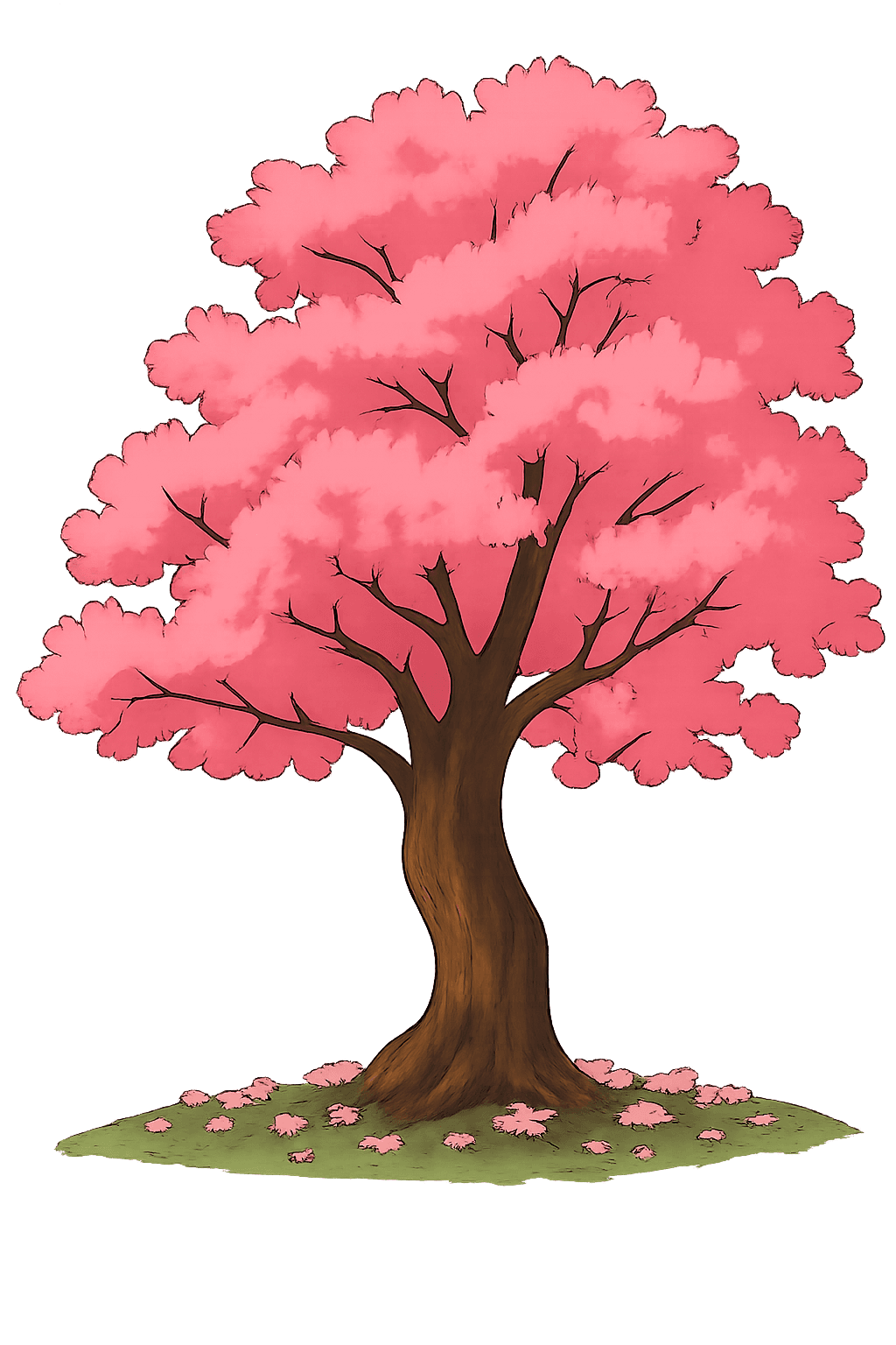 Sakura tree overlooking Otakumori